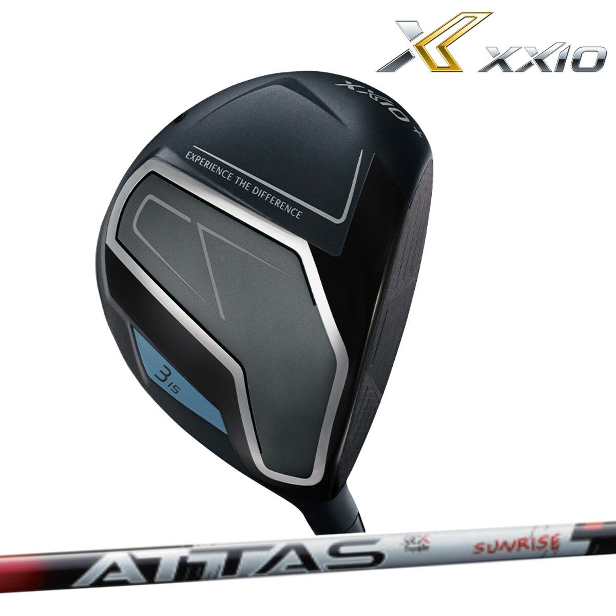 【メーカーカスタム】ダンロップメンズXXIO14+ゼクシオフォーティーンプラスフェアウェイウッドATTASRXSUNRISERED5カーボンシャフト【26SS】