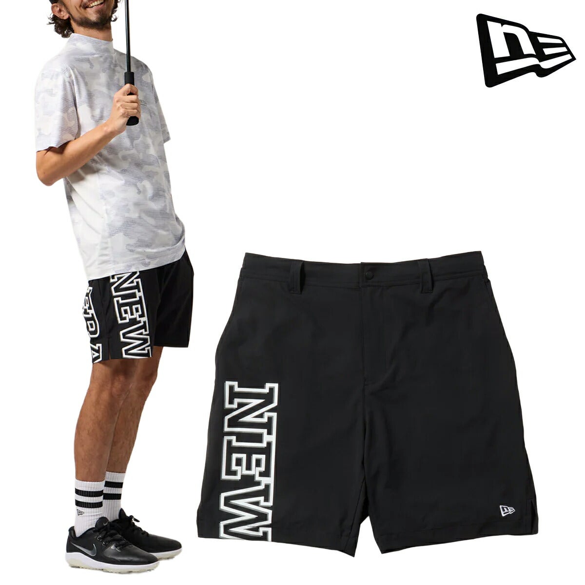 ニューエラ2026年春夏モデルメンズGFSHORTPANTSOLLOGOBLKショートパンツ14859948【26SS】