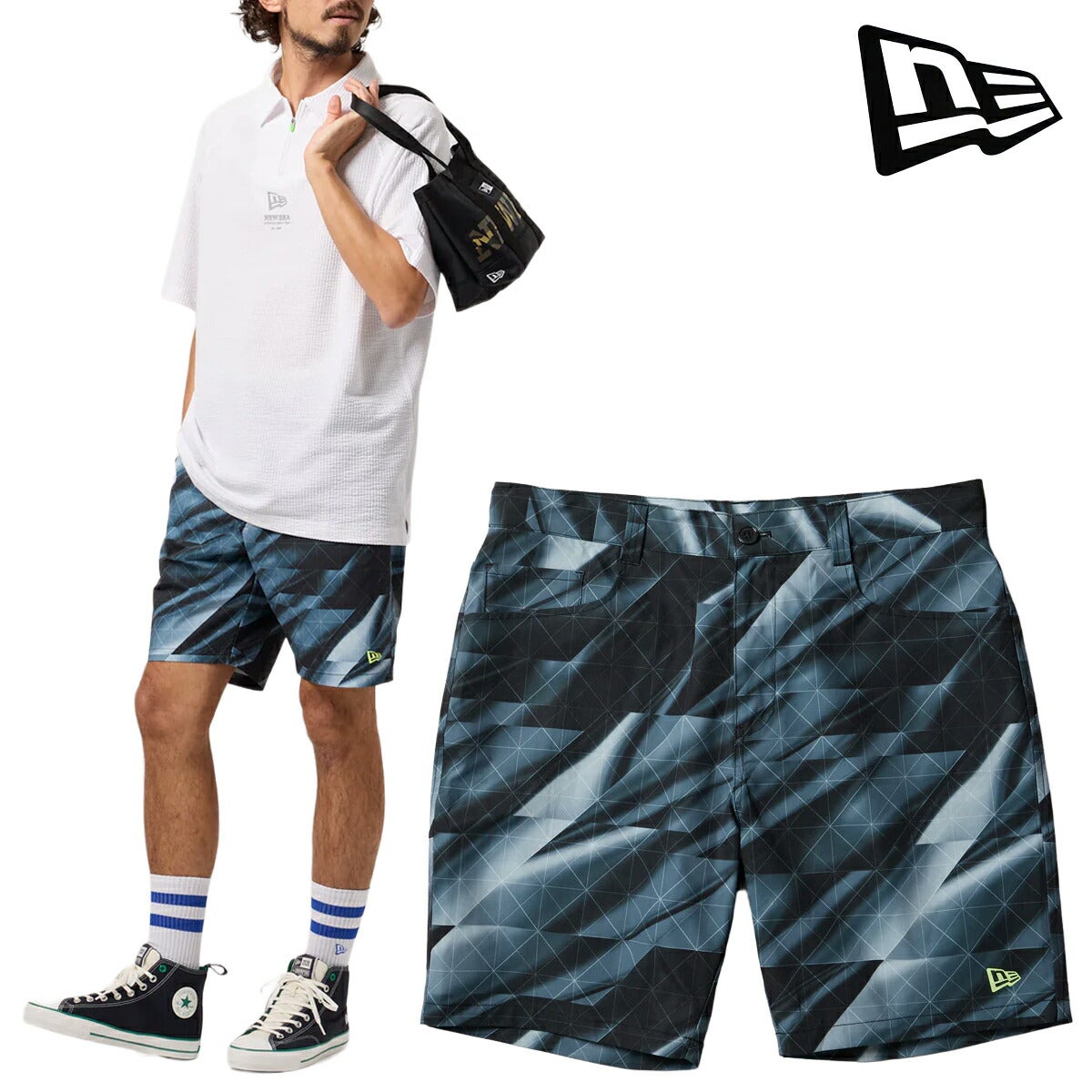 ニューエラ2026年春夏モデルメンズGFSHORTPANTSCUTGLASSBLKロングパンツ14859954【26SS】