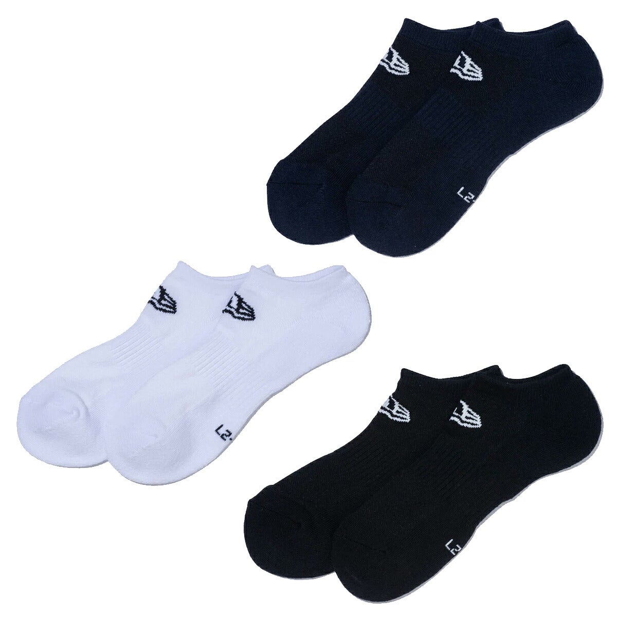 ニューエラ2026年春夏モデルユニセックスSOCKSSHORT3PAIRSMULTI2ショートソックス14518168【26SS】
