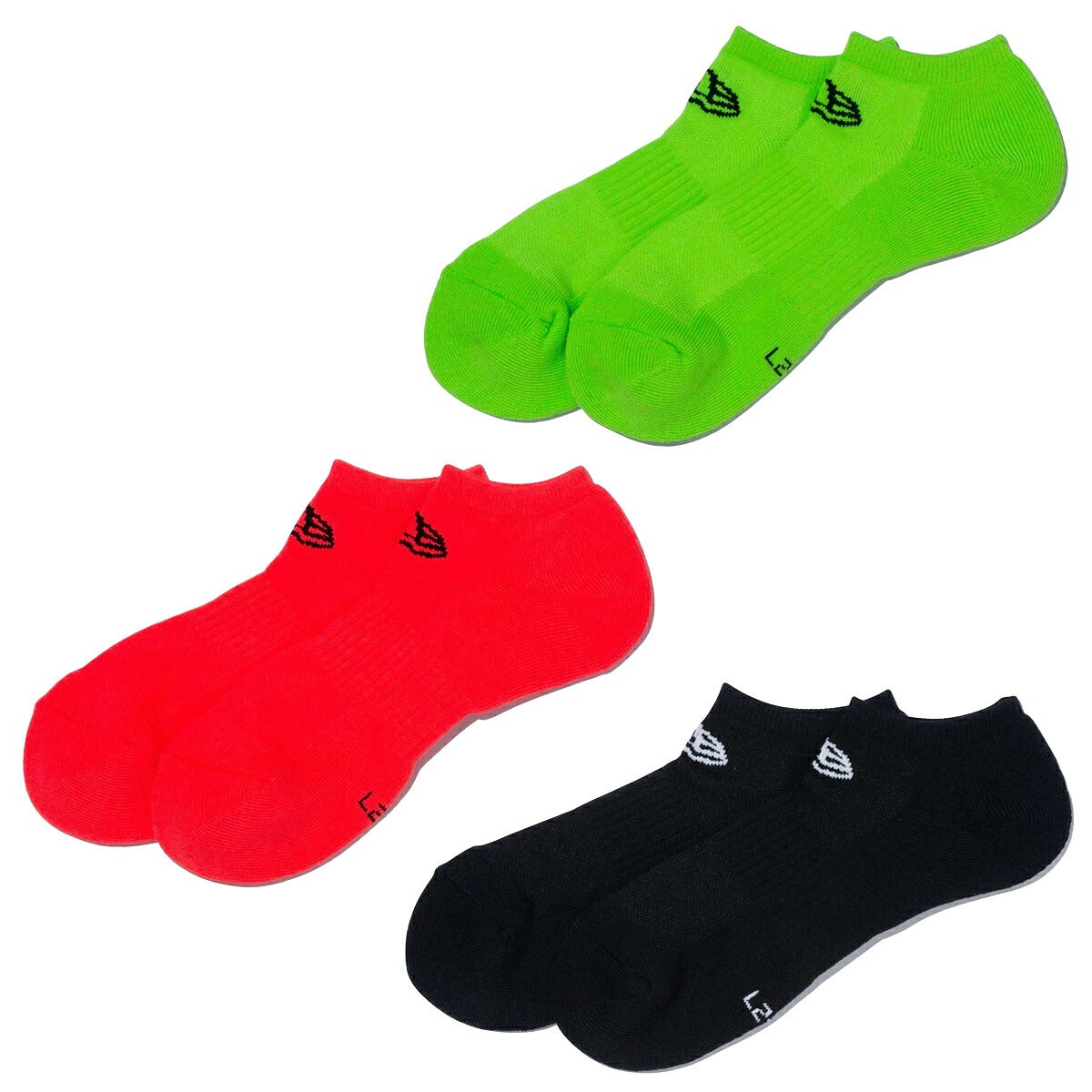 ニューエラ2026年春夏モデルユニセックスSOCKSSHORT3PAIRSFLASH2ショートソックス14518170【26SS】