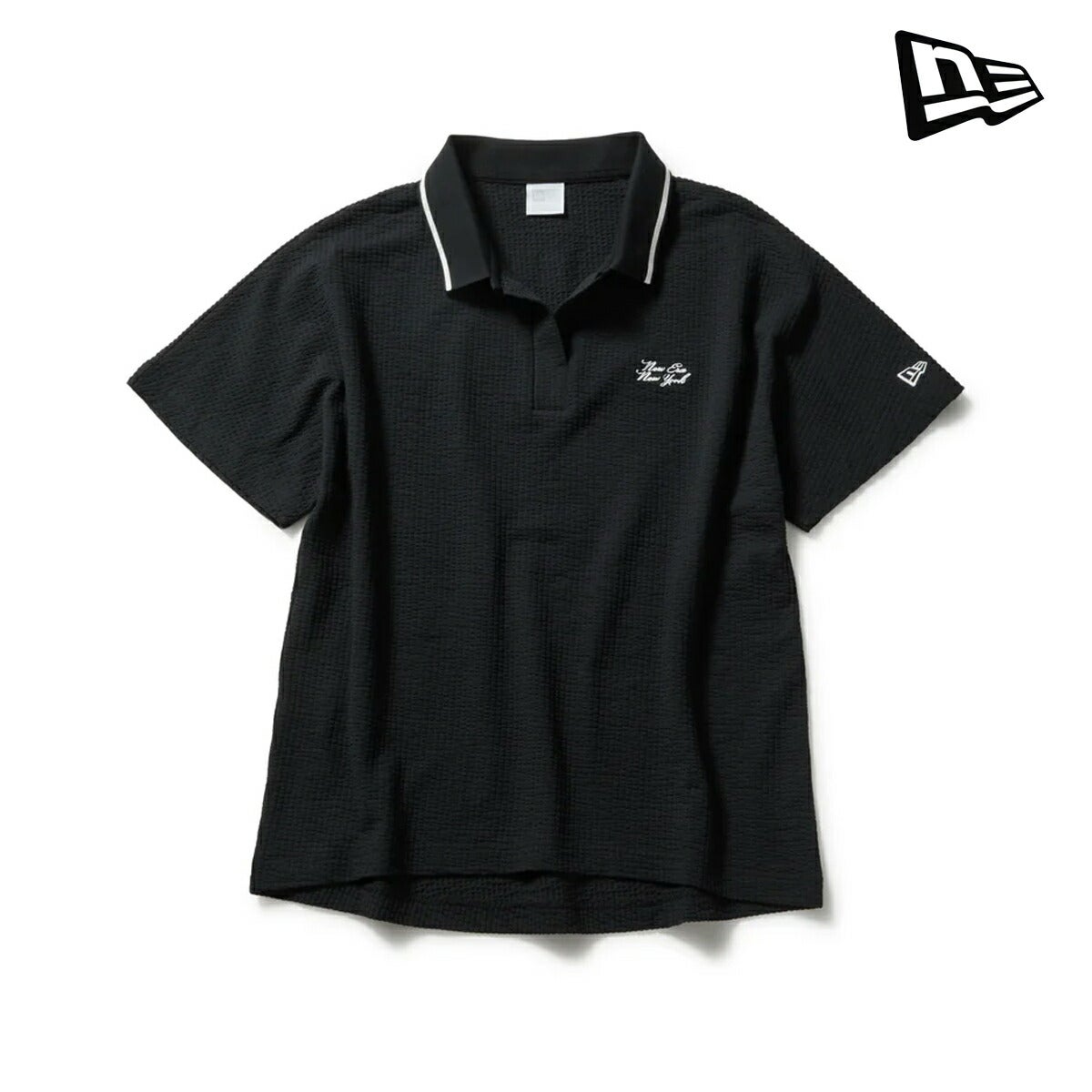 ニューエラ2026年春夏モデルレディースGFWSSSEERSUCKERPOLOBLK261半袖シャツ14859859【26SS】