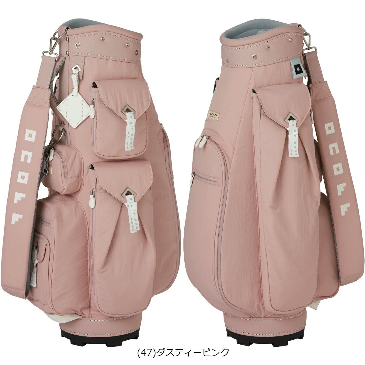 オノフレディースキャディーバッグ2.7kg8.5型46インチ5分割ネームプレート付属刻印タイプOB0726【26SS】