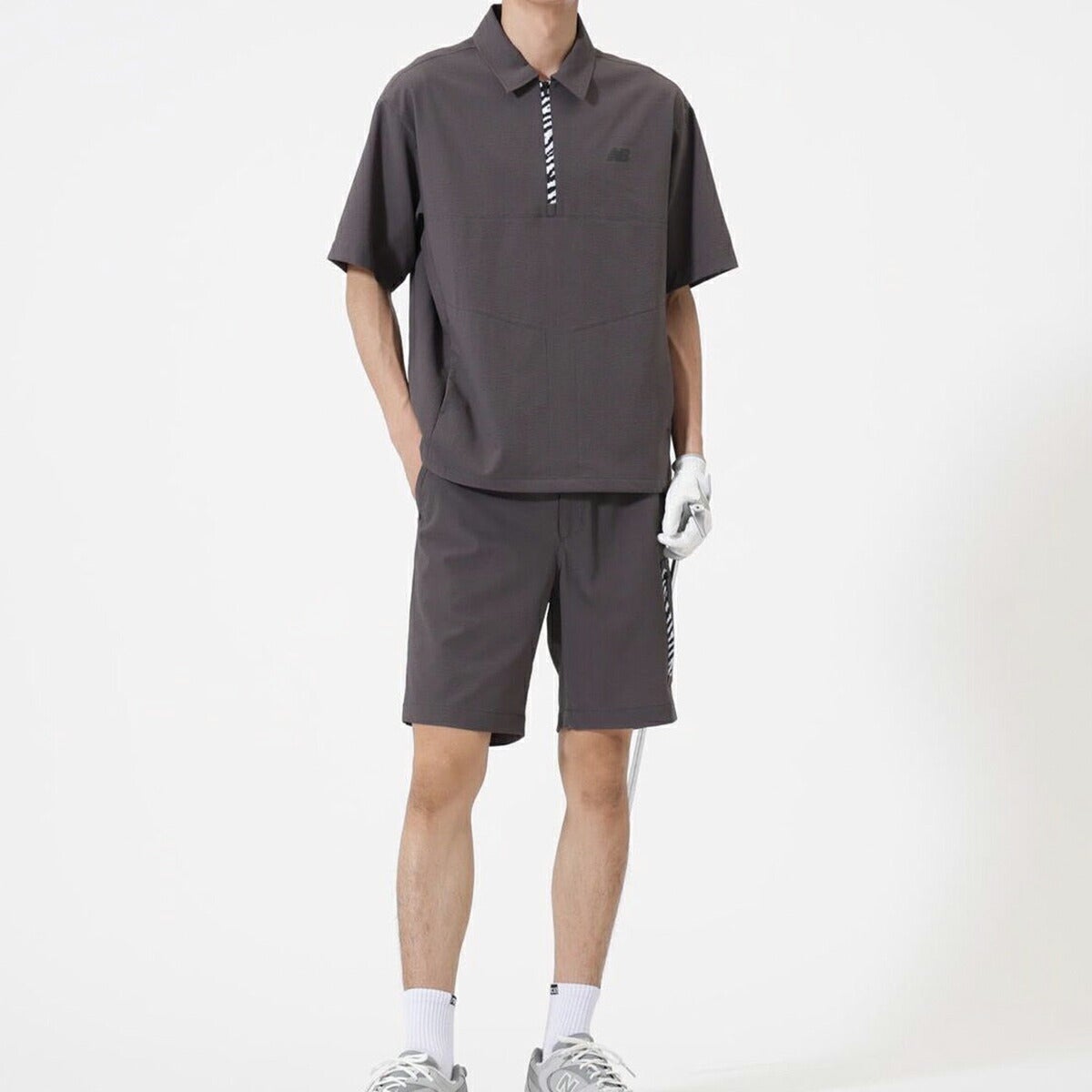 ニューバランスゴルフ2026年春夏モデルメンズハーフジップウィンドジャケットハーフジップシャツアウター(MENS)012-6121001【26SS】
