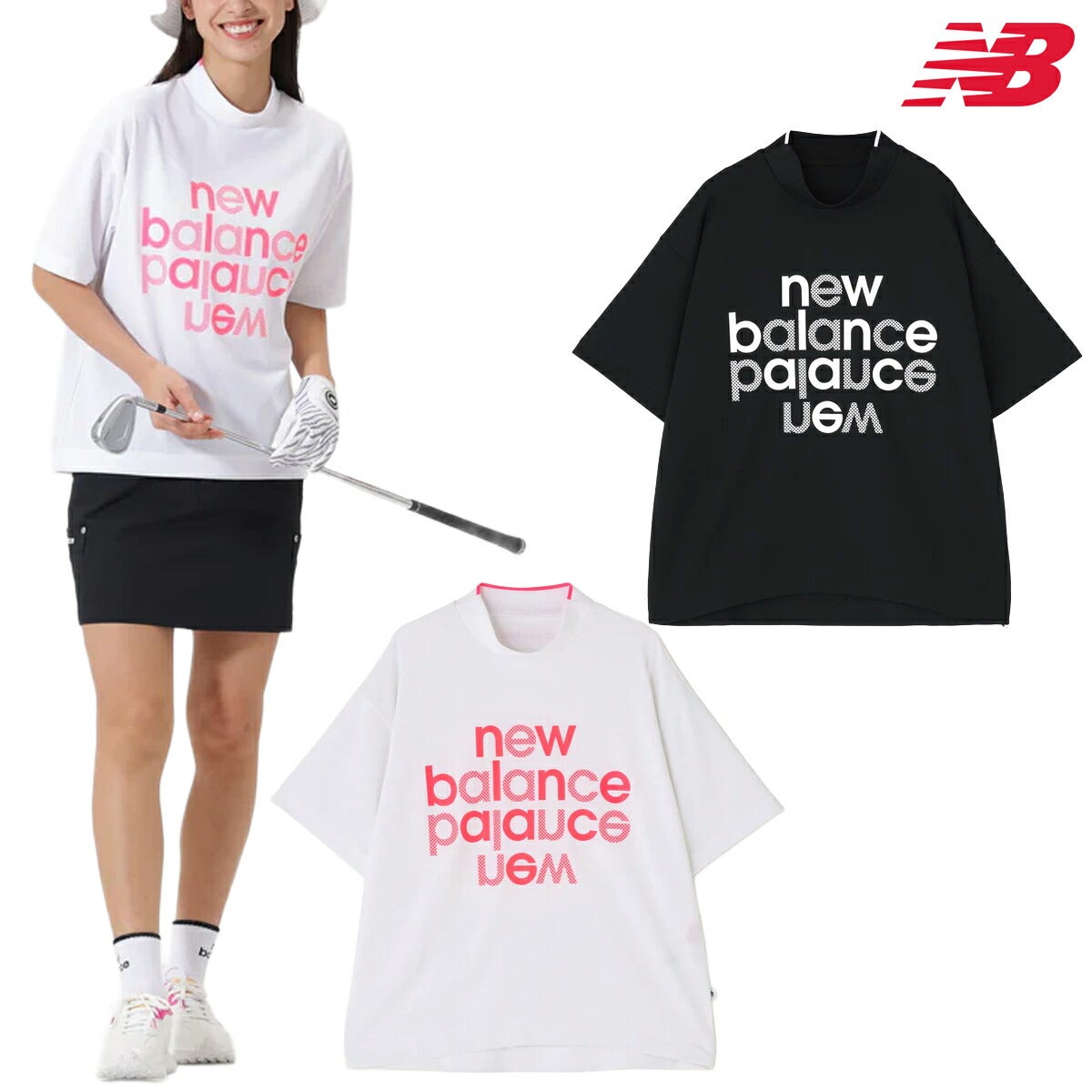 ニューバランスゴルフ2026年春夏モデルレディース半袖ハイネックシャツ012-6166508【26SS】