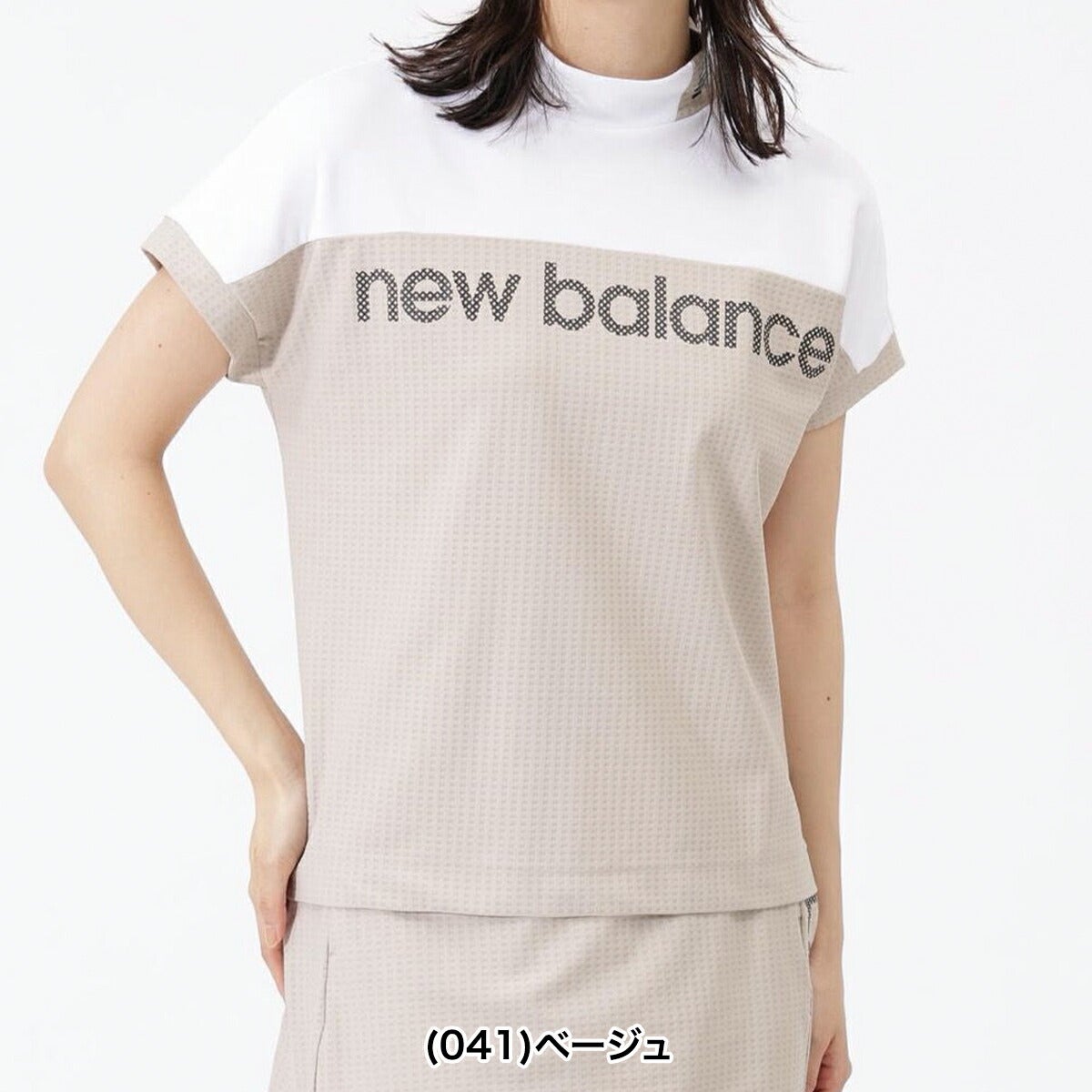 ニューバランスゴルフ2026年春夏モデルレディースモックネックフレンチスリーブハイネックＦＲＥＮＣＨＳＬＥＥＶＥＭＯＣＫＮＥＣＫＰＯ012-6166511【26SS】