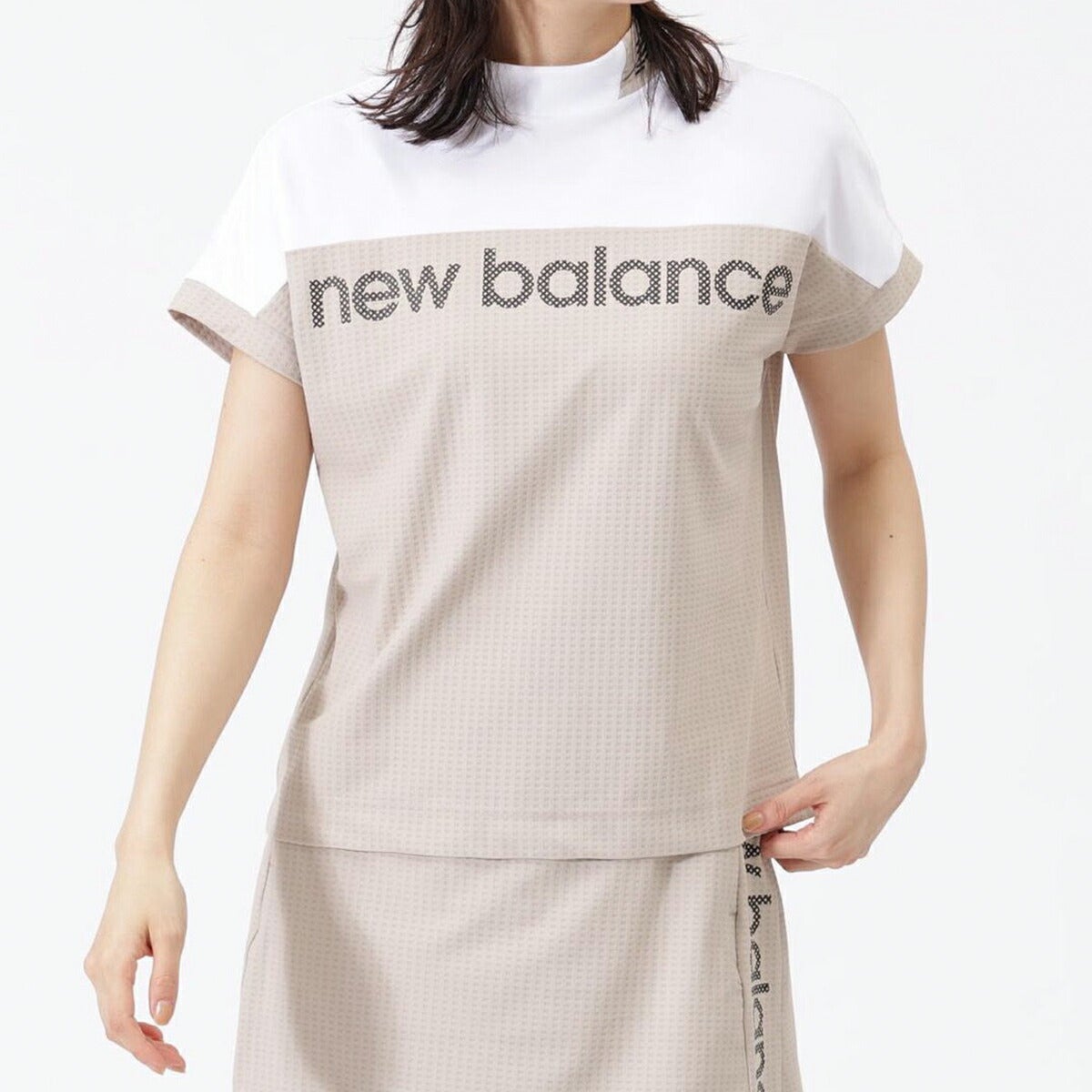 ニューバランスゴルフ2026年春夏モデルレディースモックネックフレンチスリーブハイネックＦＲＥＮＣＨＳＬＥＥＶＥＭＯＣＫＮＥＣＫＰＯ012-6166511【26SS】