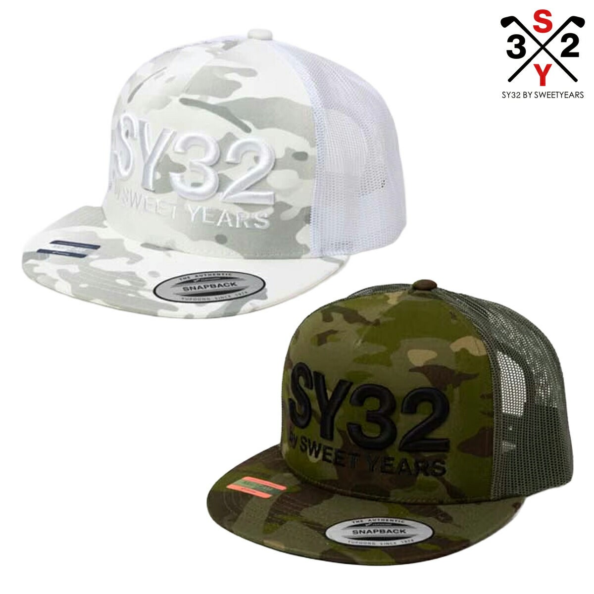 SY322026年春夏モデルメンズ3DLOGOCAMOMESHCAPメッシュキャップ32-26SN9-10【26SS】