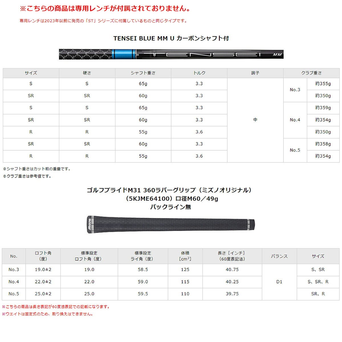 ミズノメンズJPXONEユーティリティTENSEIBLUEMMUカーボンシャフト【26SS】