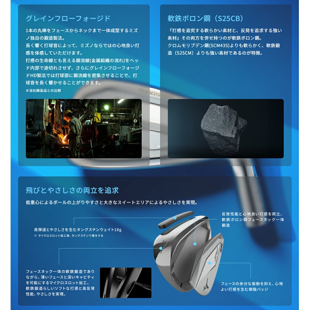 ミズノメンズアイアン単品（＃5、GW、SW）JPXS40NSPRO950GHneoスチールシャフト【26SS】