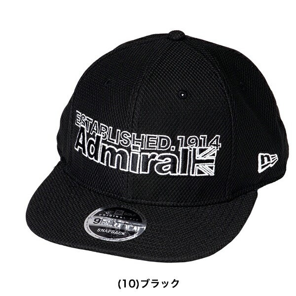 アドミラルゴルフ2023年春夏モデルユニセックスニューエラコラボ平つばキャップADMB322FAdmiralGOLF【23】