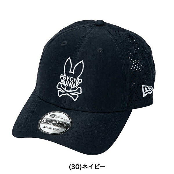 サイコバニー2026年春夏モデルユニセックスPsychoBunnyキャップパンチングNEWERAコラボpbmg602f【26】