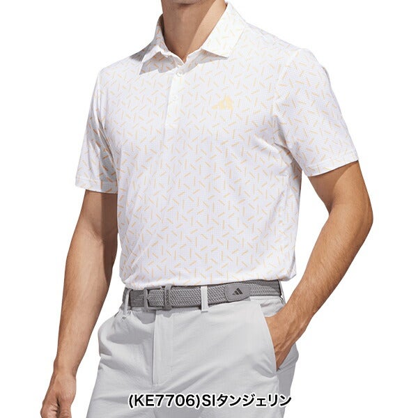 アディダス2026年春夏モデルメンズadidasCLIMACOOLクライマクールレクタングルプリントメッシュ半袖シャツcn914【26】