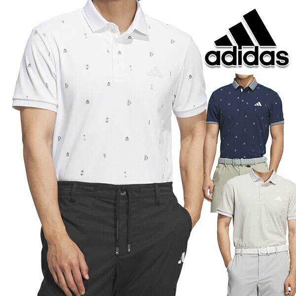 アディダス2026年春夏モデルメンズadidasCLIMACOOLクライマクールモノグラム半袖ポロシャツvd559【26】