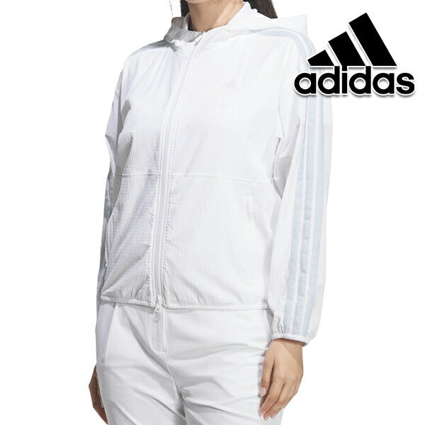 アディダス2026年春夏モデルレディースadidas撥水シアサッカーフルジップフーディーub333【26】