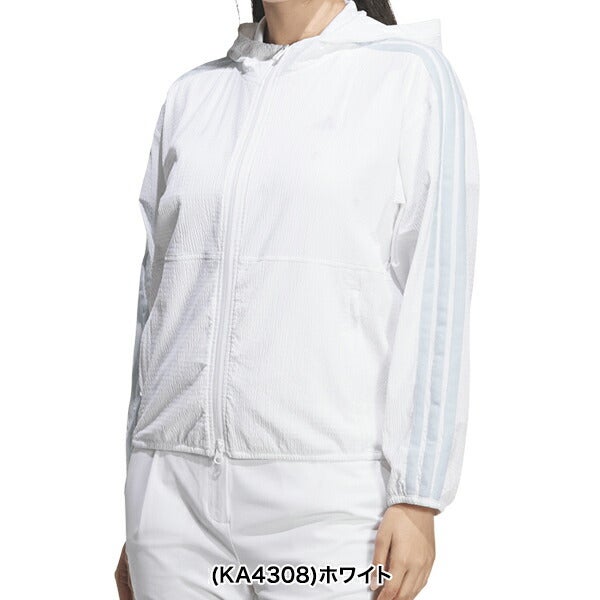 アディダス2026年春夏モデルレディースadidas撥水シアサッカーフルジップフーディーub333【26】