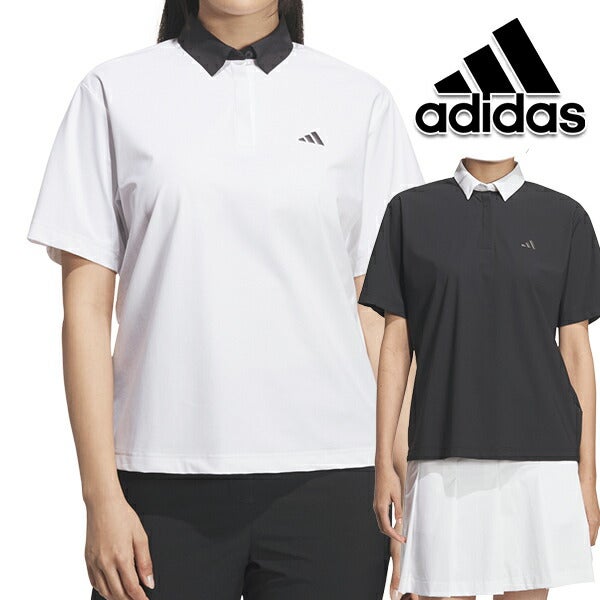 アディダス2026年春夏モデルレディースadidas撥水ボタンダウン半袖シャツvk345【26】