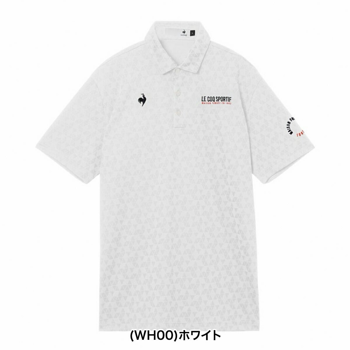 ★期間限定★【全品対象！エントリーでポイント3倍♪】ルコック2026年春夏モデルメンズトライアングルジャカード半袖シャツトライアングルジャカード半袖シャツLG6SHS01M【26SS】