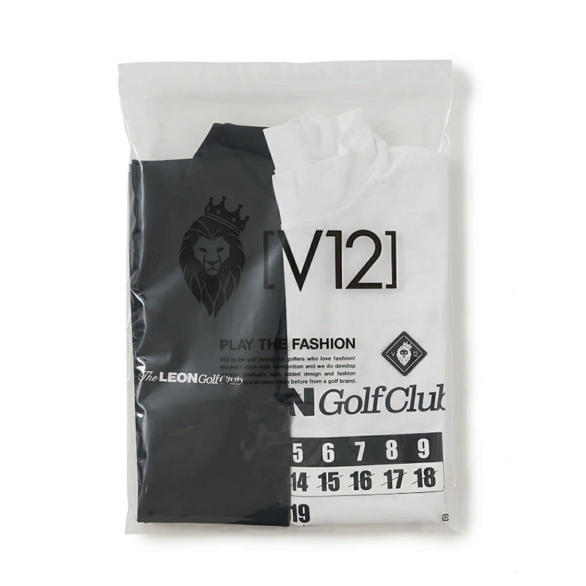 【V12×LEONコラボ】V122026年春夏モデルメンズLEONGCsetAモックネックポロシャツ2枚セットV122611-PL17【26SS】