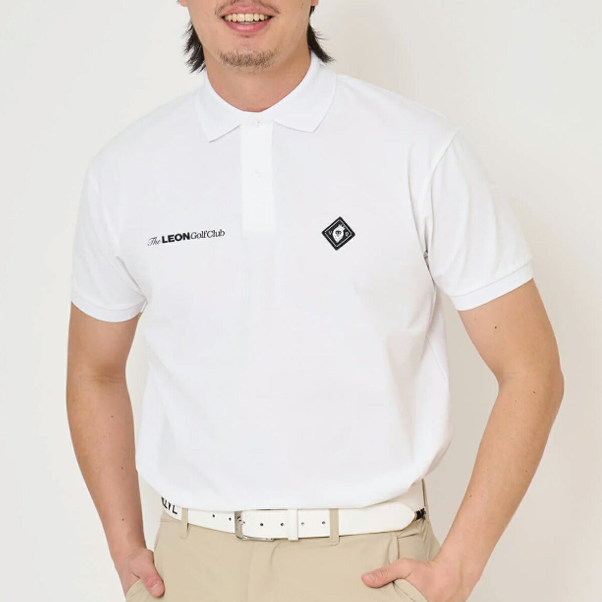 【V12×LEONコラボ】V122026年春夏モデルメンズLEONGCsetBモックネックポロシャツ2枚セットV122611-PL18【26SS】