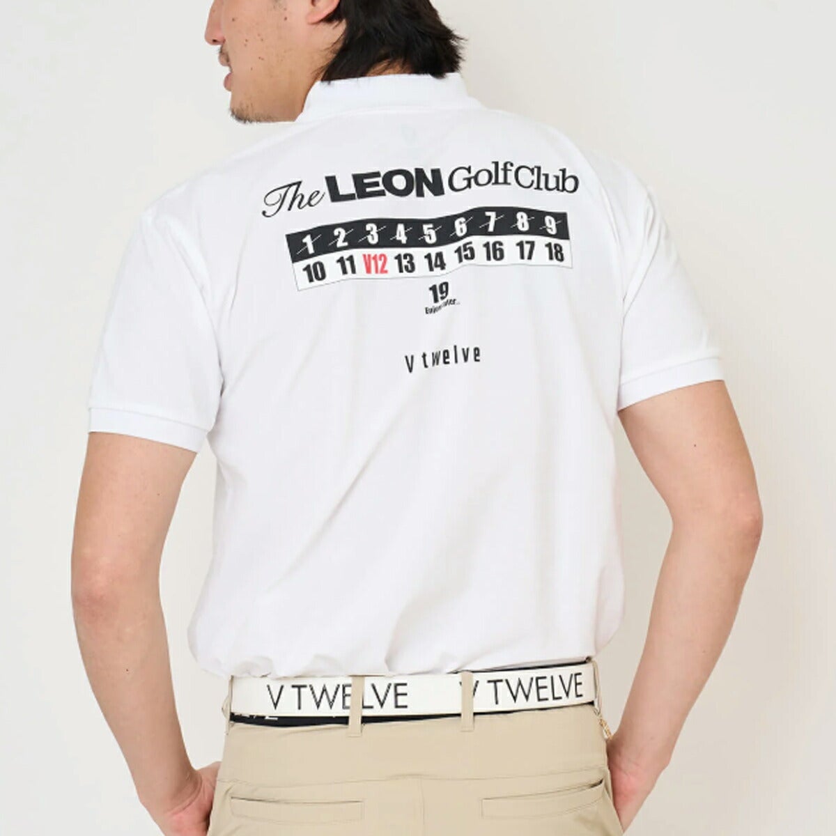 【V12×LEONコラボ】V122026年春夏モデルメンズLEONGCsetBモックネックポロシャツ2枚セットV122611-PL18【26SS】