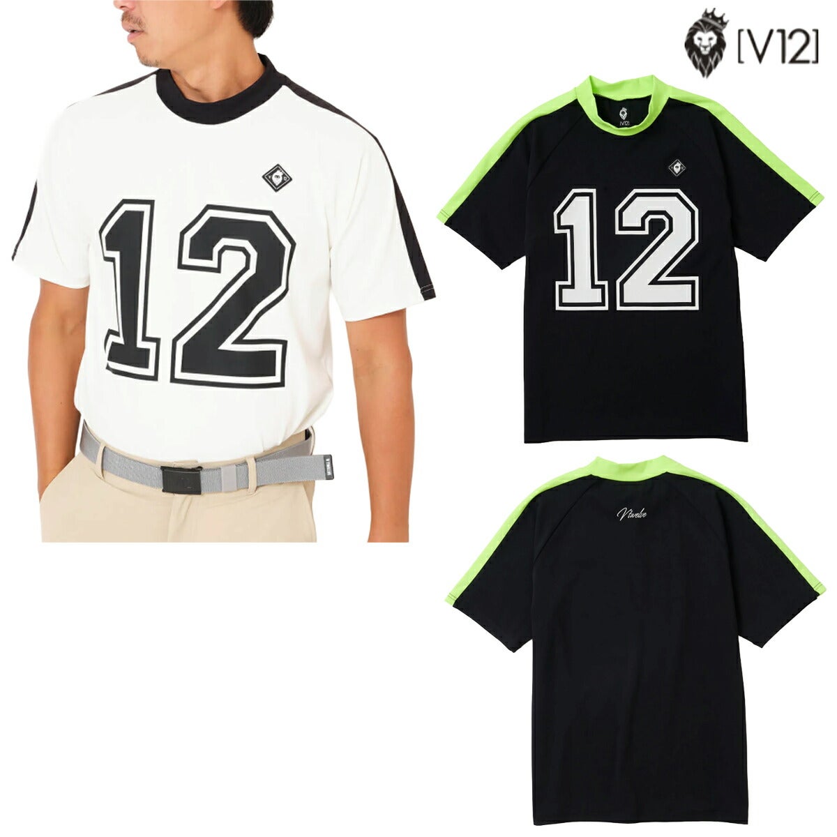 ★期間限定★【全品対象！エントリーでポイント3倍♪】V122026年春夏モデルメンズSLNUMBERMOCKモックネック半袖シャツV122610-MK10【26SS】