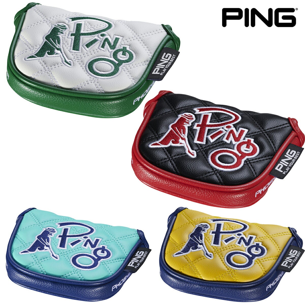 ★期間限定★【全品対象！エントリーでポイント3倍♪】ピンゴルフユニセックスMR.PINGキルティングパターカバーマレットタイプHC-U2601【26SS】