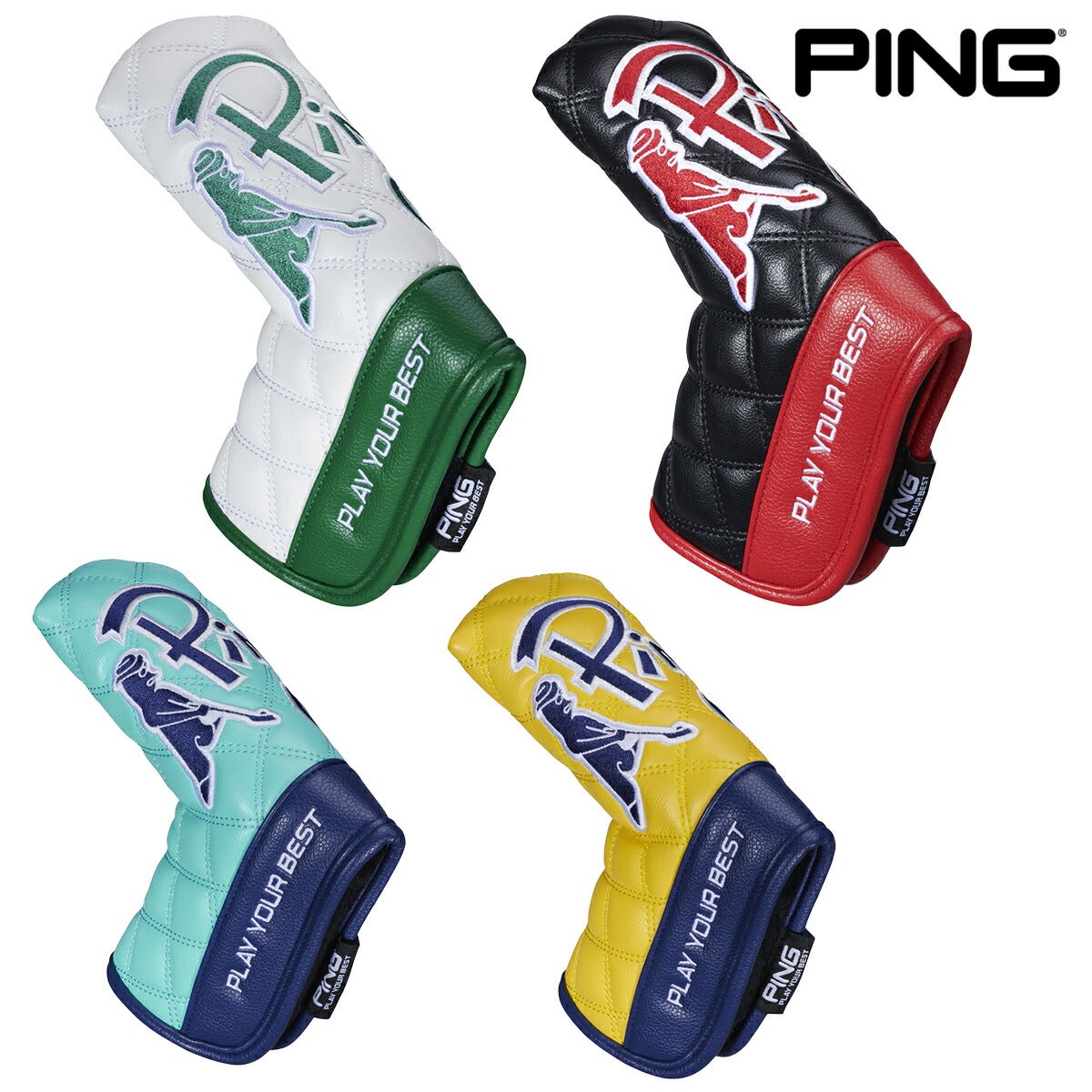 ★期間限定★【全品対象！エントリーでポイント3倍♪】ピンゴルフユニセックスMR.PINGキルティングパターカバーブレードタイプHC-U2602【26SS】