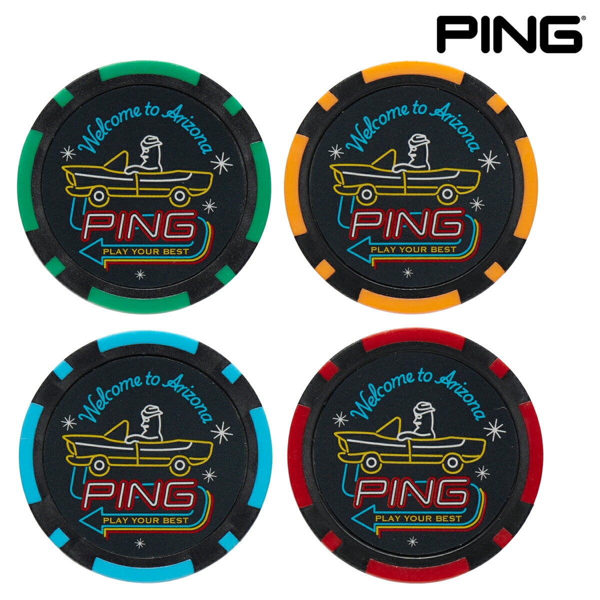 ★期間限定★【全品対象！エントリーでポイント3倍♪】ピンゴルフユニセックスMR.PINGアリゾナマーカーAC-N2603【26SS】