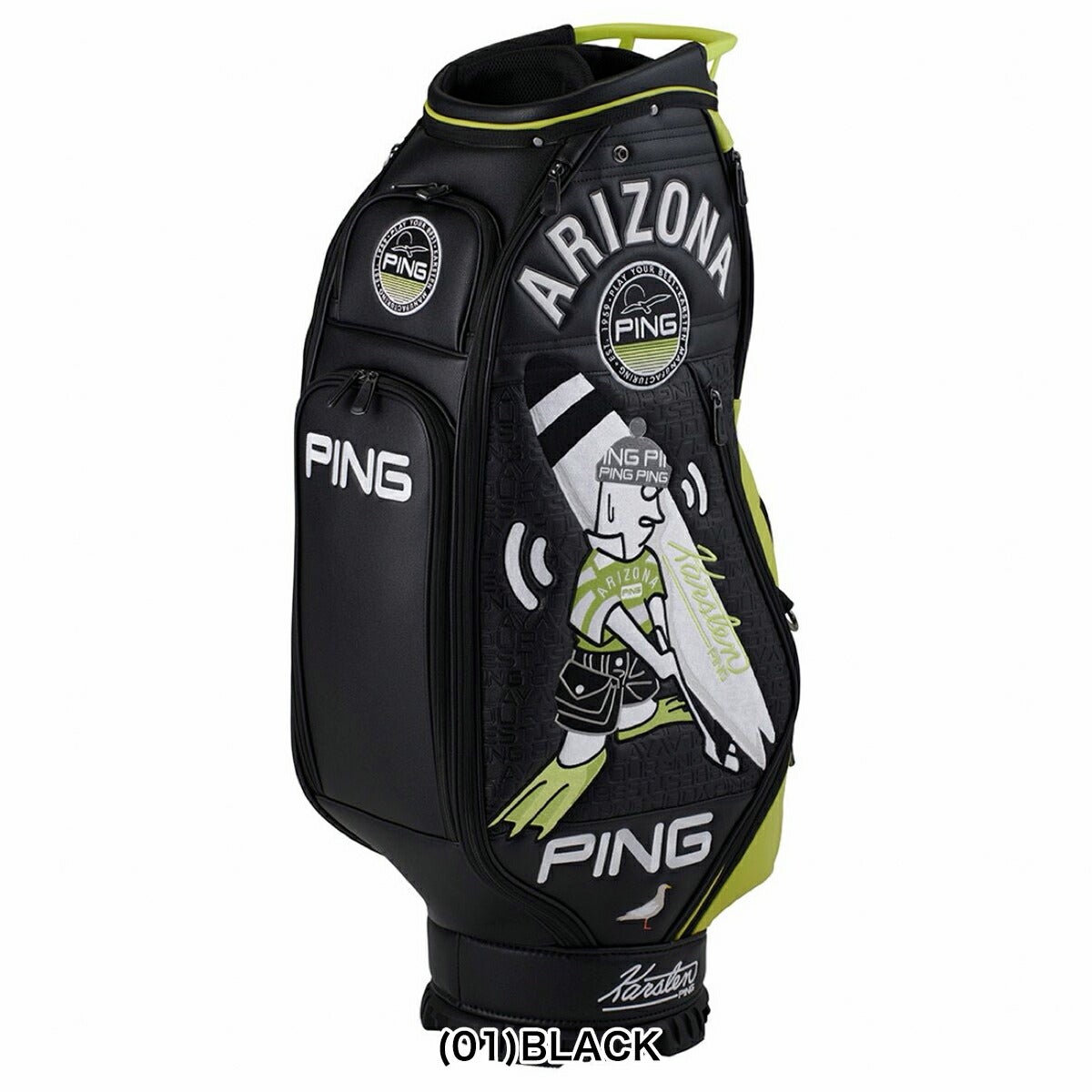 ピンゴルフメンズMR.PINGサーフキャディバッグ5kg9.5型4分割シューズポケット付き3点式ショルダーベルトネームプレート付属なしCB-N2602MR.PINGサーフCB-N2602【26SS】