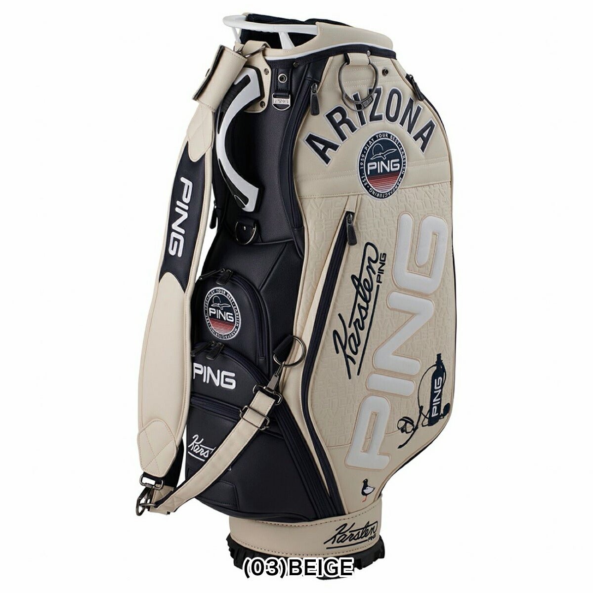 ピンゴルフメンズMR.PINGサーフキャディバッグ5kg9.5型4分割シューズポケット付き3点式ショルダーベルトネームプレート付属なしCB-N2602MR.PINGサーフCB-N2602【26SS】