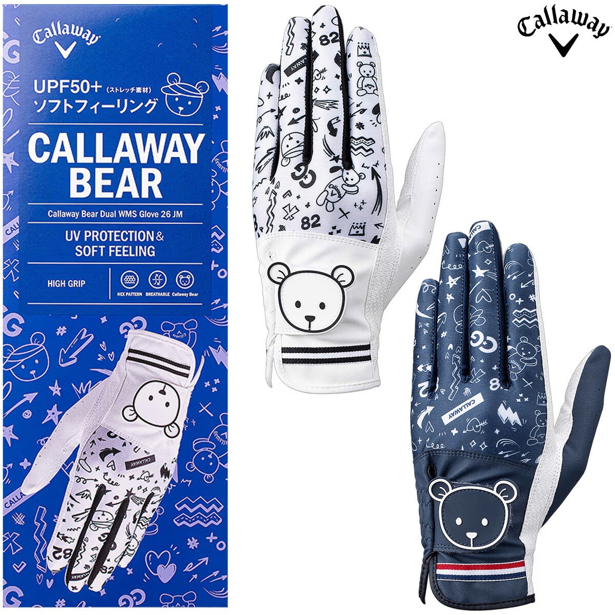 キャロウェイゴルフレディースGLCGBEARDUALWMS26JMゴルフグローブ両手用【26SS】