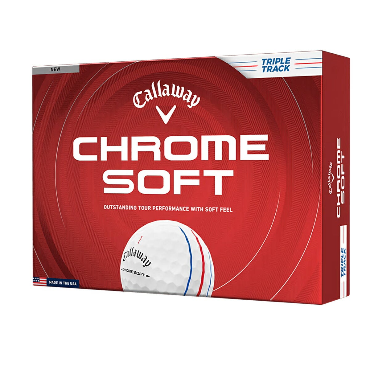 ★期間限定★【全品対象！エントリーでポイント3倍♪】キャロウェイゴルフクロムソフトCHROMESOFTゴルフボール1ダース【26SS】