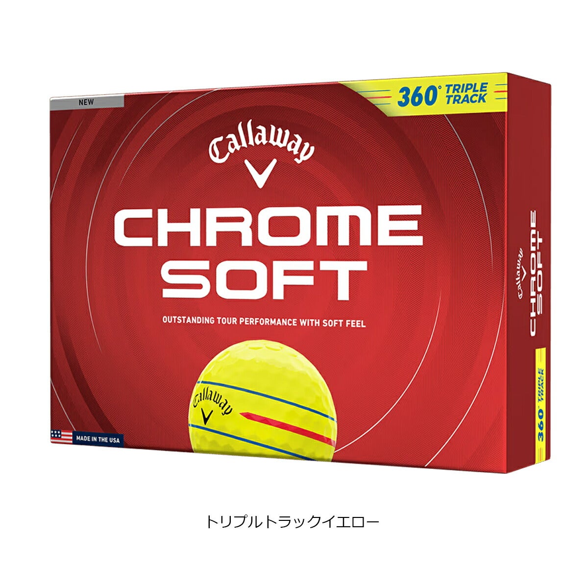 ★期間限定★【全品対象！エントリーでポイント3倍♪】キャロウェイゴルフクロムソフト360CHROMESOFTゴルフボール1ダース【26SS】