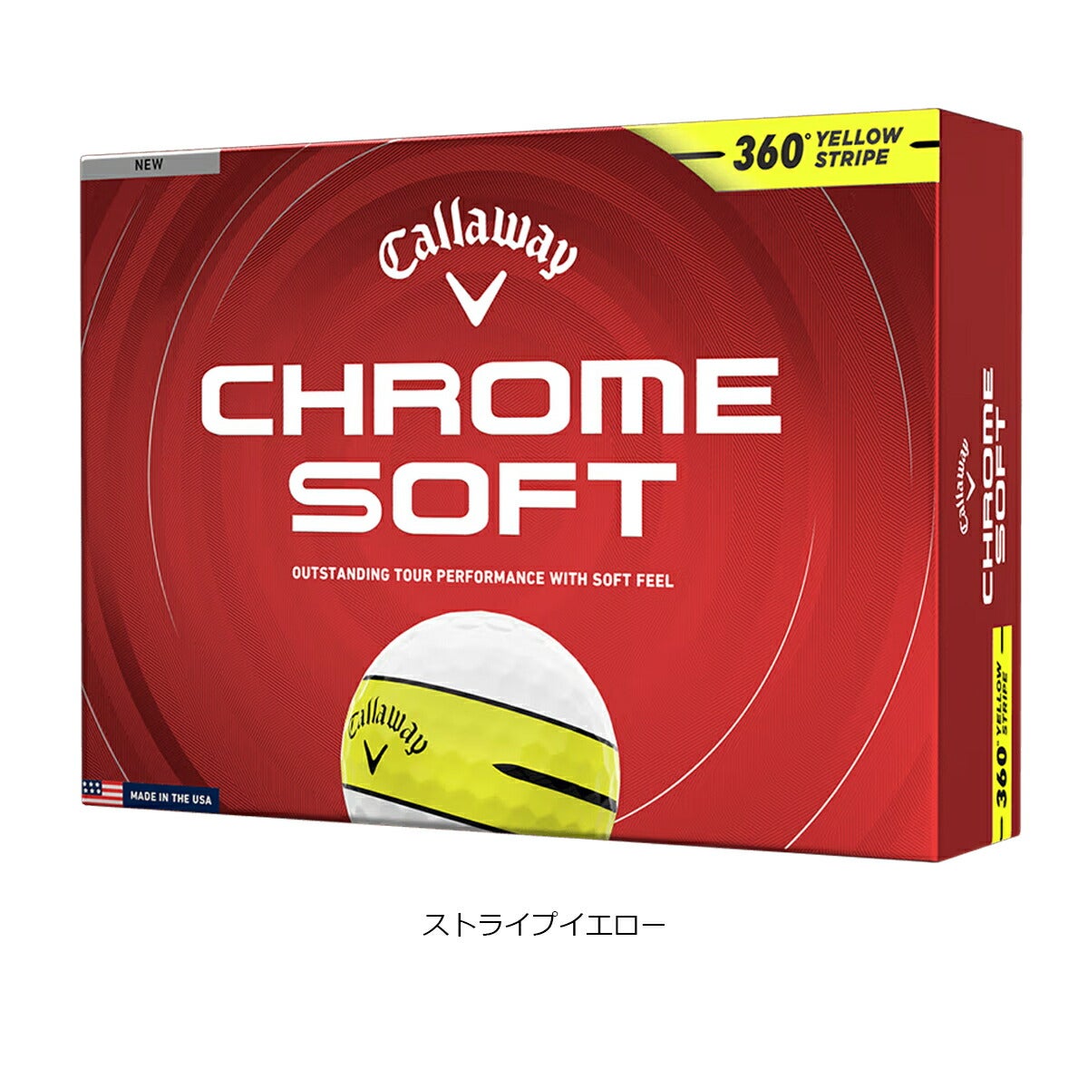 ★期間限定★【全品対象！エントリーでポイント3倍♪】キャロウェイゴルフクロムソフト360CHROMESOFTゴルフボール1ダース【26SS】