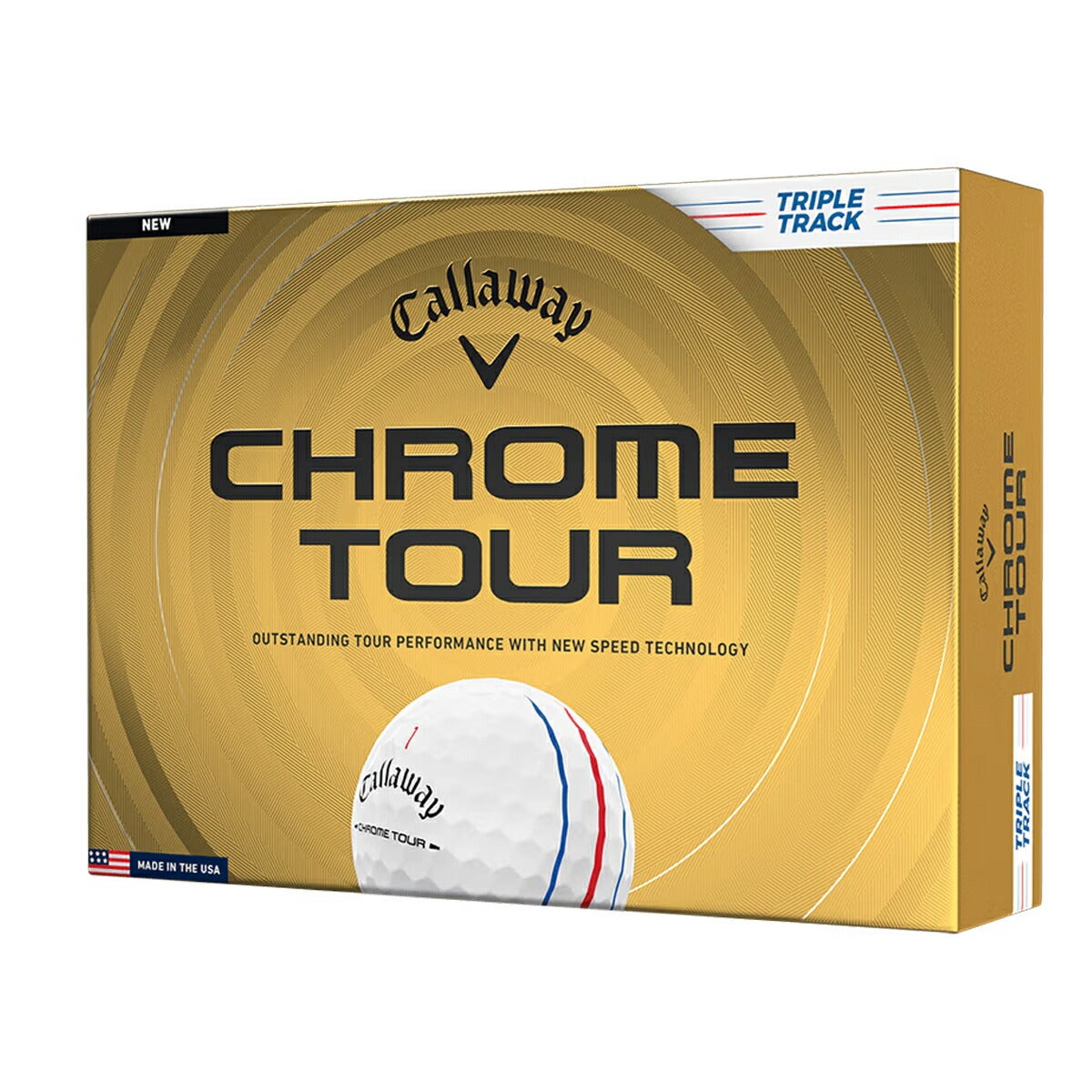 ★期間限定★【全品対象！エントリーでポイント3倍♪】キャロウェイゴルフクロムツアーCHROMETOURゴルフボール1ダース【26SS】