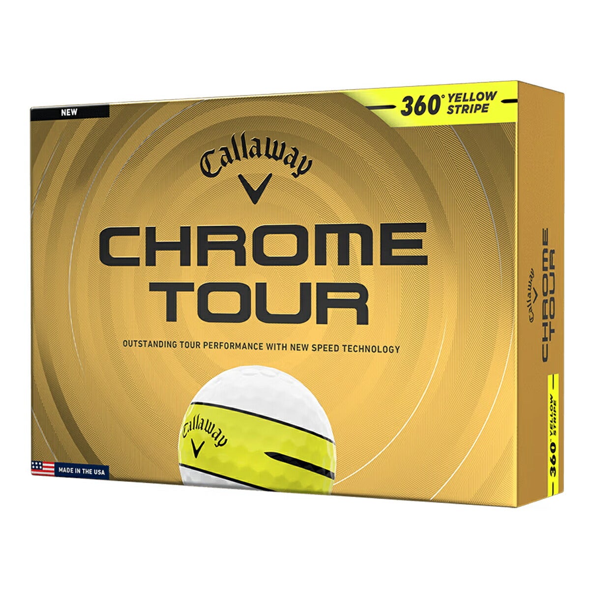 ★期間限定★【全品対象！エントリーでポイント3倍♪】キャロウェイゴルフクロムツアー360CHROMETOURゴルフボール1ダース【26SS】