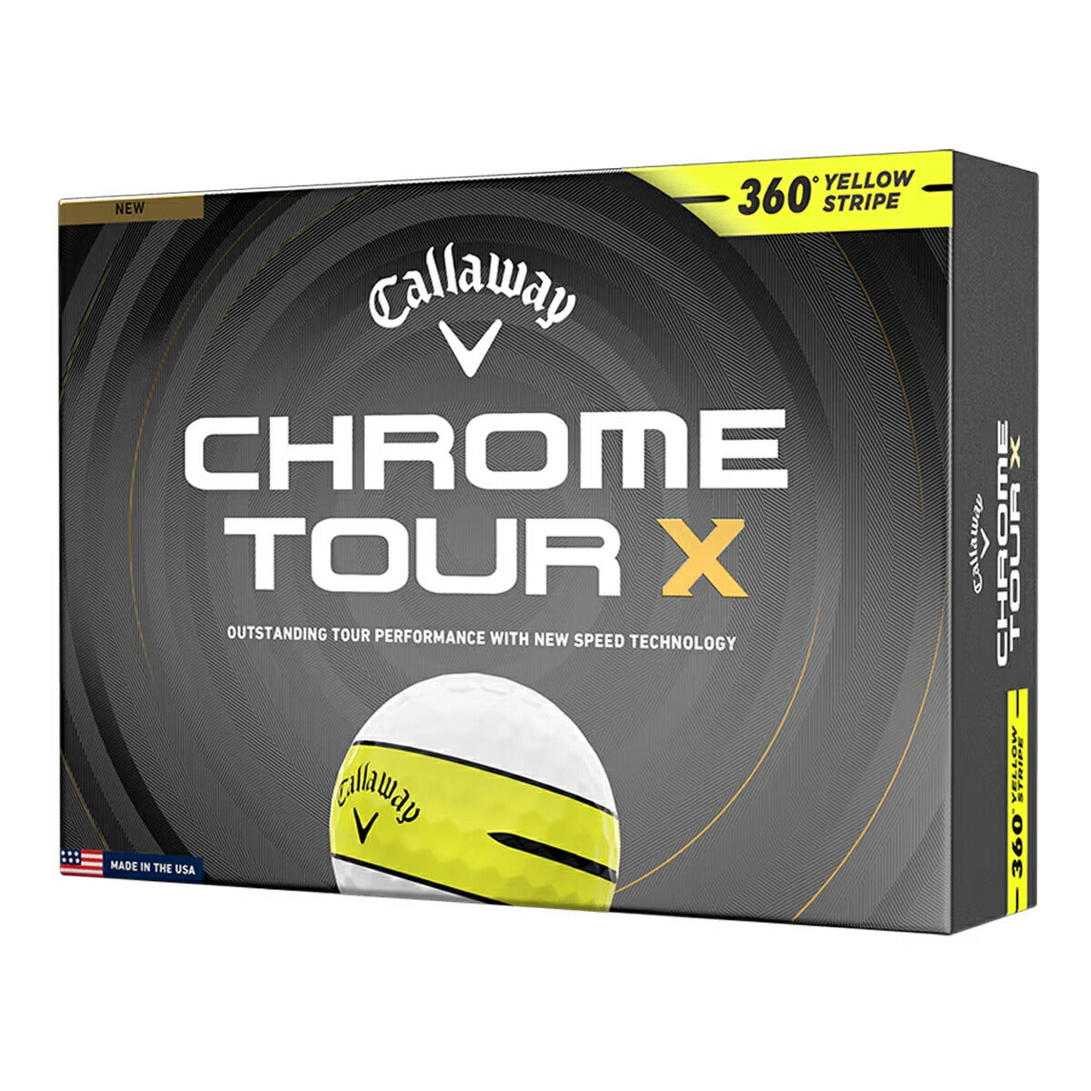 ★期間限定★【全品対象！エントリーでポイント3倍♪】キャロウェイゴルフクロムツアーエックス360CHROMETOURXゴルフボール1ダース【26SS】