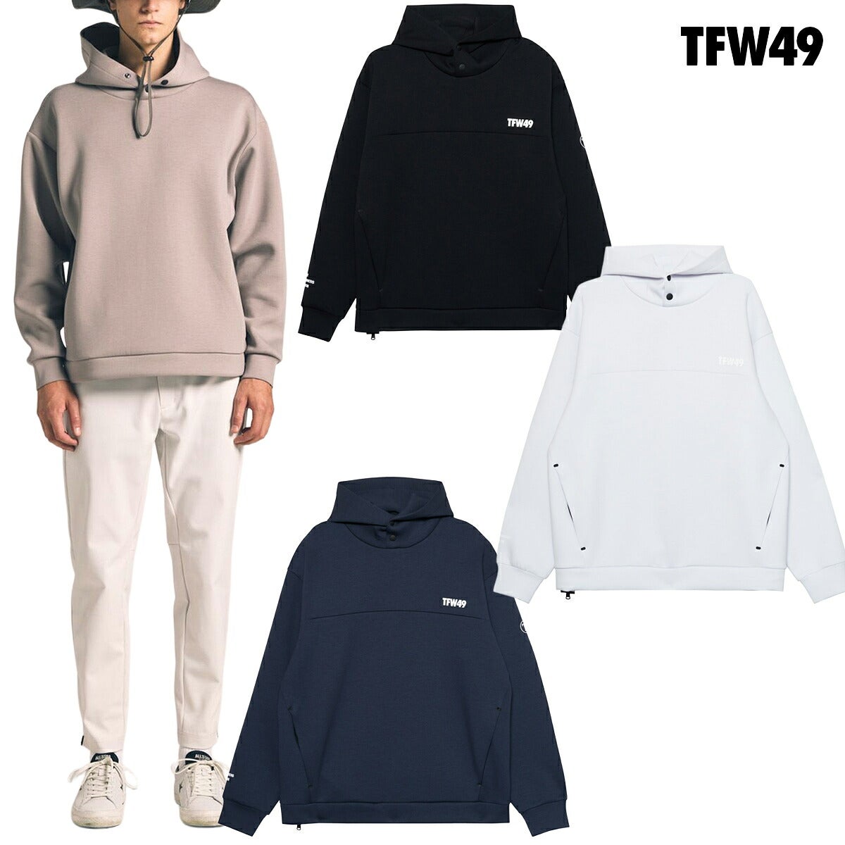 TFW492025年秋冬モデルユニセックスCARDBOARDMATERIALパーカーT102520020【25】