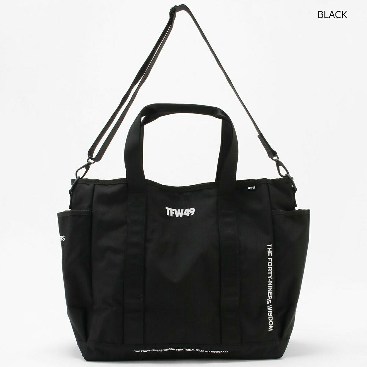 ★12月限定★【全品対象！エントリーでポイント3倍！】TFW492025年秋冬モデルユニセックスNYLONTOTEBAGトートバッグT132510019【25】