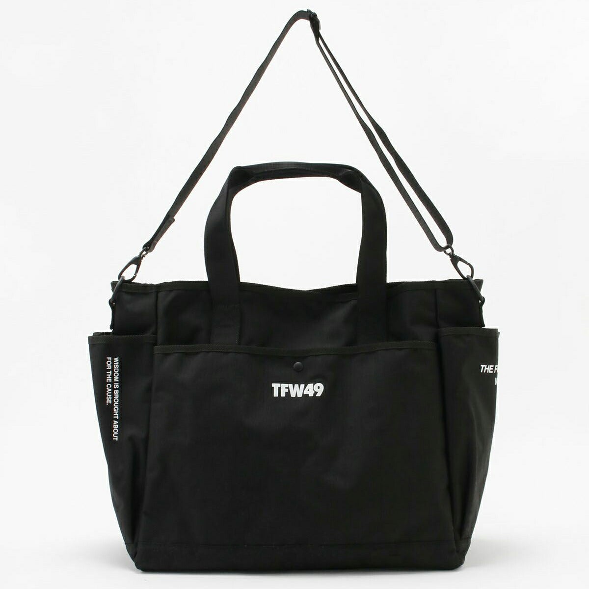 ★12月限定★【全品対象！エントリーでポイント3倍！】TFW492025年秋冬モデルユニセックスNYLONTOTEBAGトートバッグT132510019【25】