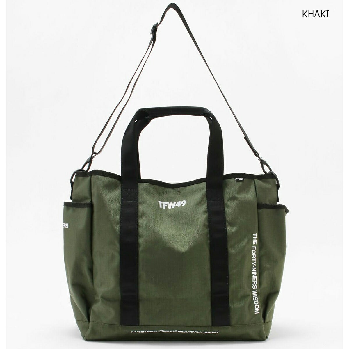 ★12月限定★【全品対象！エントリーでポイント3倍！】TFW492025年秋冬モデルユニセックスNYLONTOTEBAGトートバッグT132510019【25】