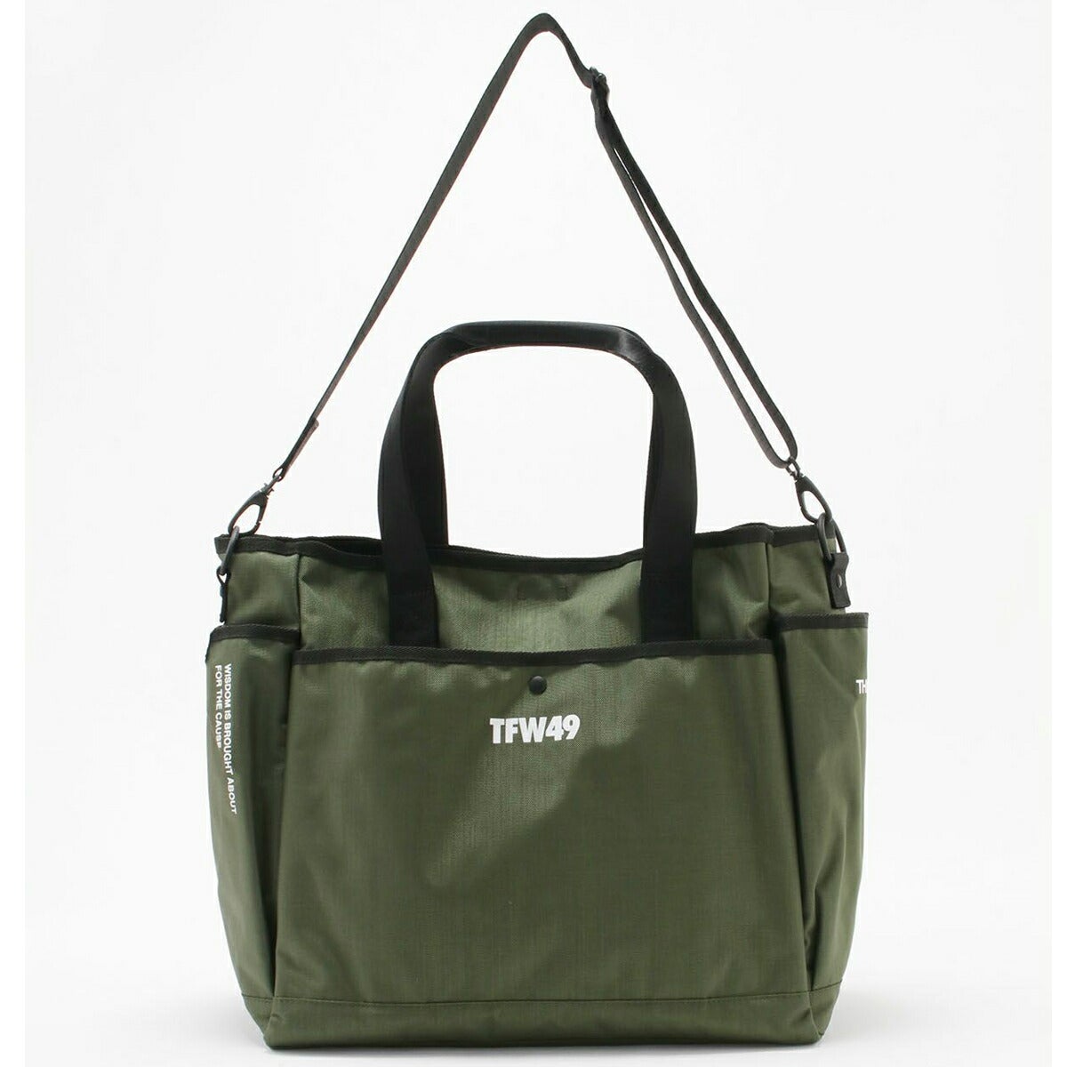 ★12月限定★【全品対象！エントリーでポイント3倍！】TFW492025年秋冬モデルユニセックスNYLONTOTEBAGトートバッグT132510019【25】