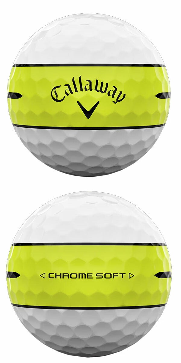 【2ダースセット】キャロウェイゴルフクロムソフト360ストライプCHROMESOFT360STRIPEゴルフボール2ダース【25SS】