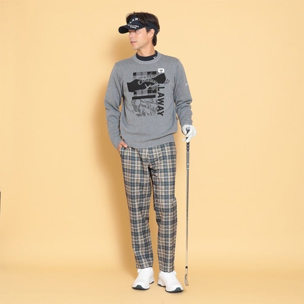 キャロウェイアパレル2024年秋冬モデルメンズ8WAYストレッチツイル&チェックプリントパンツC24226108Callaway【24】