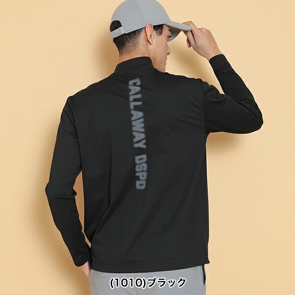 ★最大P10倍スタート★【2-3点一緒に購入で最大Ｐ10倍！※要エントリー】キャロウェイアパレル2024年秋冬モデルメンズヘビー天竺モックネック長袖シャツC24233101Callaway【24】