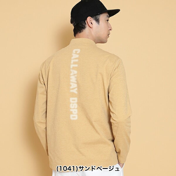★最大P10倍スタート★【2-3点一緒に購入で最大Ｐ10倍！※要エントリー】キャロウェイアパレル2024年秋冬モデルメンズヘビー天竺モックネック長袖シャツC24233101Callaway【24】