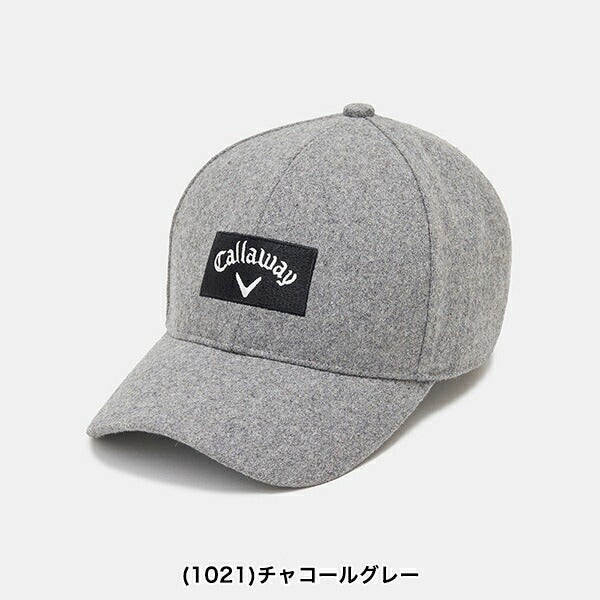 キャロウェイアパレル2024年秋冬モデルメンズフランネルキャップC24291109Callaway【24】