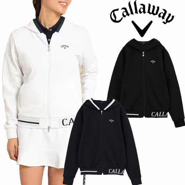 キャロウェイアパレル2023年秋冬モデルレディースフラワージャカードスウェットパーカーC23217204Callaway【23】