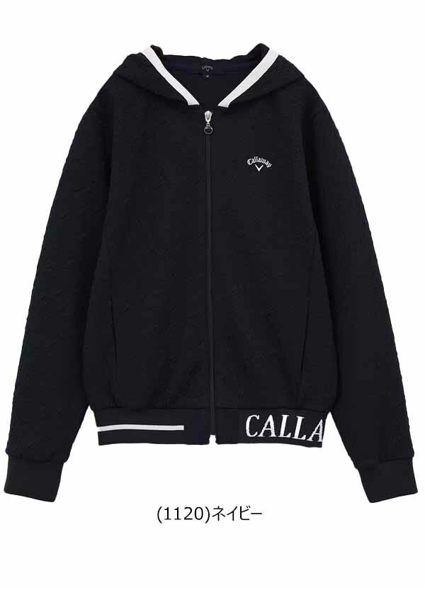 キャロウェイアパレル2023年秋冬モデルレディースフラワージャカードスウェットパーカーC23217204Callaway【23】